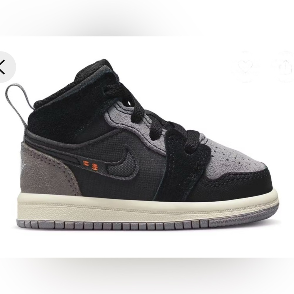 Jordan Black/Cement Gray Toddler